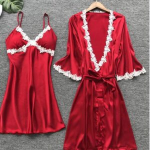 Stylish red nightwear suit sets