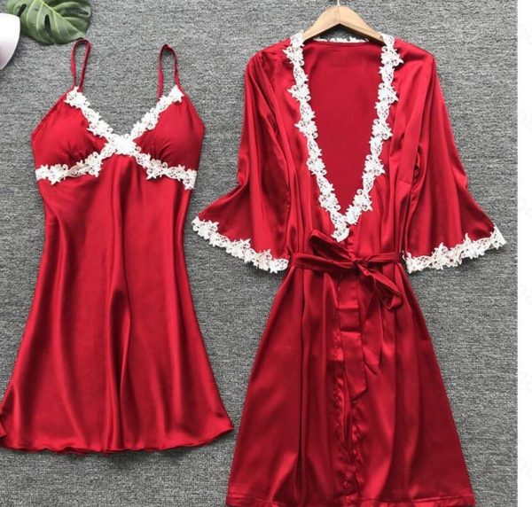 Stylish red nightwear suit sets